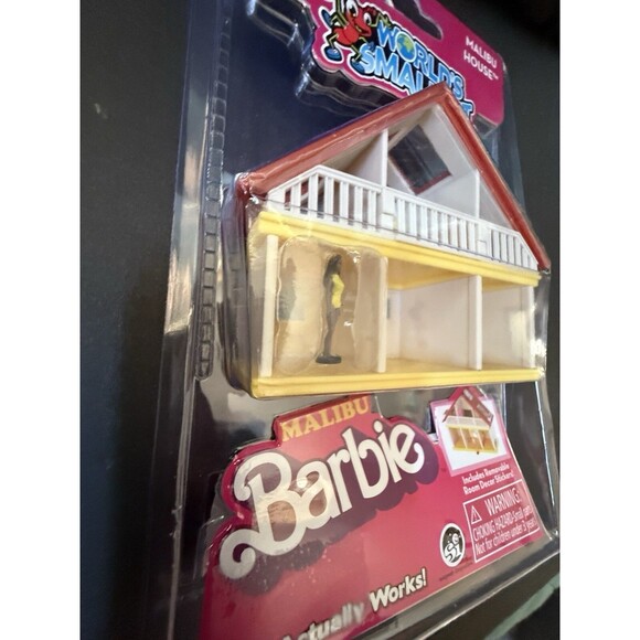 WORLD'S SMALLEST MALIBU BARBIE DREAM HOUSE WITH ROOM DECOR STICKERS - NEW - Picture 2 of 14